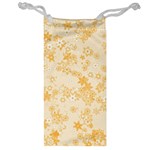 Yellow Flowers Floral Print Jewelry Bag