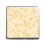 Yellow Flowers Floral Print Memory Card Reader (Square 5 Slot)