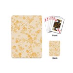 Yellow Flowers Floral Print Playing Cards Single Design (Mini)