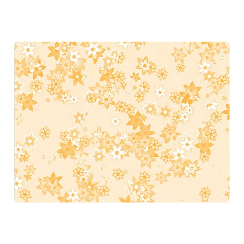Yellow Flowers Floral Print Double Sided Flano Blanket (Mini)  from ArtsNow.com 35 x27  Blanket Front