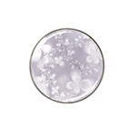 Pale Mauve White Flowers Hat Clip Ball Marker (10 pack)