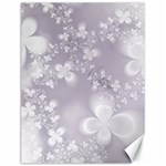 Pale Mauve White Flowers Canvas 12  x 16 