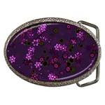 Purple Flowers Belt Buckles
