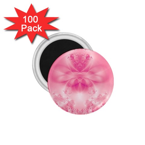Pink Floral Pattern 1.75  Magnets (100 pack)  from ArtsNow.com Front
