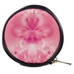 Pink Floral Pattern Mini Makeup Bag