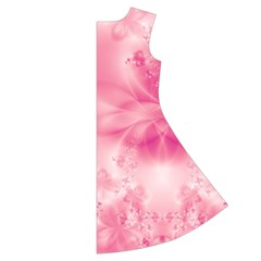 Pink Floral Pattern Short Sleeve V Back Right