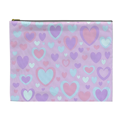 Unicorn Hearts Cosmetic Bag (XL) from ArtsNow.com Front