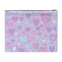 Unicorn Hearts Cosmetic Bag (XL) from ArtsNow.com Back