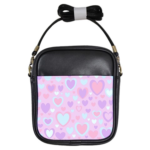 Unicorn Hearts Girls Sling Bag from ArtsNow.com Front