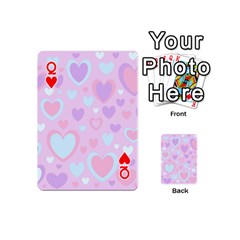 Queen Unicorn Hearts Playing Cards 54 Designs (Mini) from ArtsNow.com Front - HeartQ