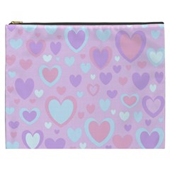 Unicorn Hearts Cosmetic Bag (XXXL) from ArtsNow.com Front