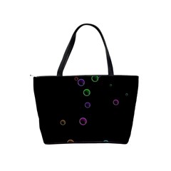 Bubble in blavk background Classic Shoulder Handbag from ArtsNow.com Back