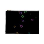 Bubble in blavk background Cosmetic Bag (Large)
