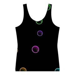 Bubble in blavk background Sport Tank Top  from ArtsNow.com Front
