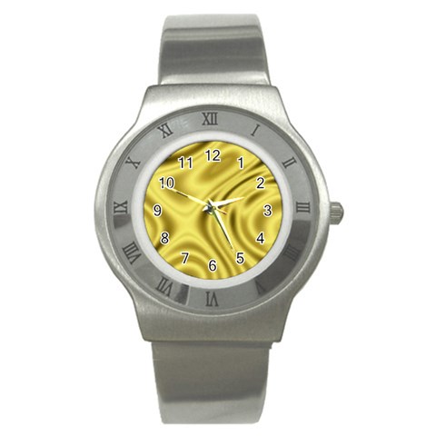 Golden wave  Stainless Steel Watch from ArtsNow.com Front