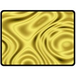Golden wave  Fleece Blanket (Large) 