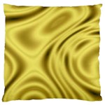 Golden wave  Large Flano Cushion Case (Two Sides)