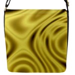 Golden Wave Flap Closure Messenger Bag (S)