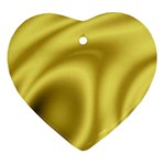 Golden Wave 2 Ornament (Heart)