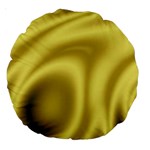 Golden Wave 2 Large 18  Premium Round Cushions