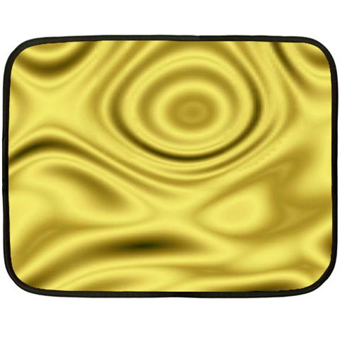 Golden Wave 3 Fleece Blanket (Mini) from ArtsNow.com 35 x27  Blanket