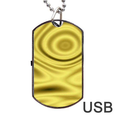 Golden Wave 3 Dog Tag USB Flash (Two Sides) from ArtsNow.com Front