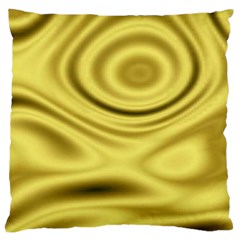 Golden Wave 3 Large Flano Cushion Case (Two Sides) from ArtsNow.com Back