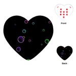 Bubble In Dark Playing Cards Single Design (Heart)