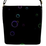 Bubble In Dark Flap Closure Messenger Bag (S)