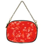 Red and White Flowers Chain Purse (Two Sides)