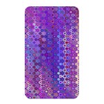 Boho Purple Floral Print Memory Card Reader (Rectangular)