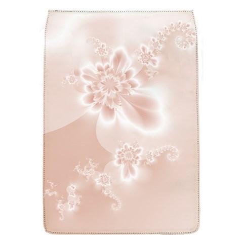 Tan White Floral Print Removable Flap Cover (S) from ArtsNow.com Front