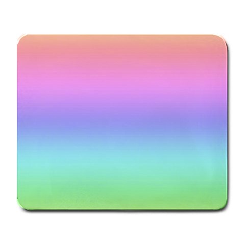 Pastel Rainbow Ombre Gradient Large Mousepads from ArtsNow.com Front