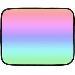 Pastel Rainbow Ombre Gradient Double Sided Fleece Blanket (Mini)  from ArtsNow.com 35 x27  Blanket Front