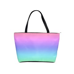 Pastel Rainbow Ombre Gradient Classic Shoulder Handbag from ArtsNow.com Front