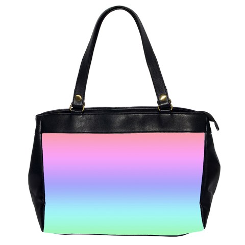 Pastel Rainbow Ombre Gradient Oversize Office Handbag (2 Sides) from ArtsNow.com Front