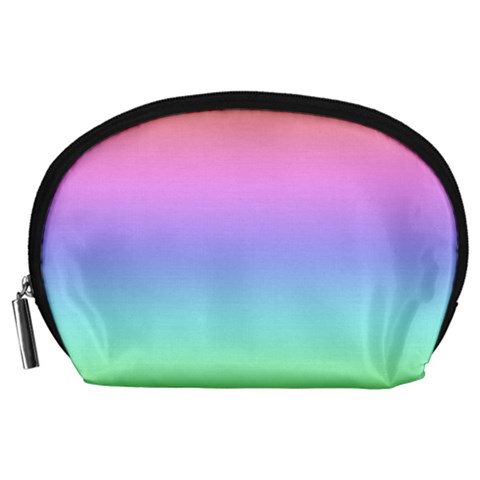 Pastel Rainbow Ombre Gradient Accessory Pouch (Large) from ArtsNow.com Front
