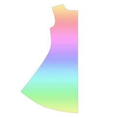 Pastel Rainbow Ombre Gradient Long Sleeve Velvet V Back Left