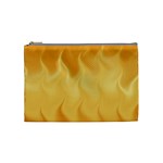 Gold Flame Ombre Cosmetic Bag (Medium)