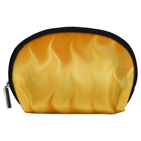 Gold Flame Ombre Accessory Pouch (Large) from ArtsNow.com Front
