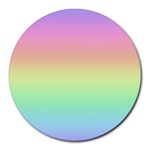 Pastel Rainbow Ombre Round Mousepads