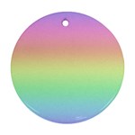 Pastel Rainbow Ombre Ornament (Round)