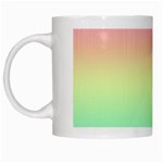 Pastel Rainbow Ombre White Mugs