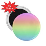 Pastel Rainbow Ombre 2.25  Magnets (10 pack) 