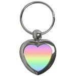 Pastel Rainbow Ombre Key Chain (Heart)