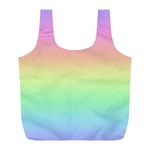 Pastel Rainbow Ombre Full Print Recycle Bag (L)