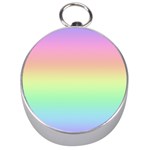 Pastel Rainbow Ombre Silver Compasses