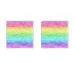 Rainbow Ombre Texture Cufflinks (Square)