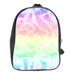 Pastel Rainbow Tie Dye School Bag (Large)