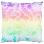 Pastel Rainbow Tie Dye Large Cushion Case (Two Sides)